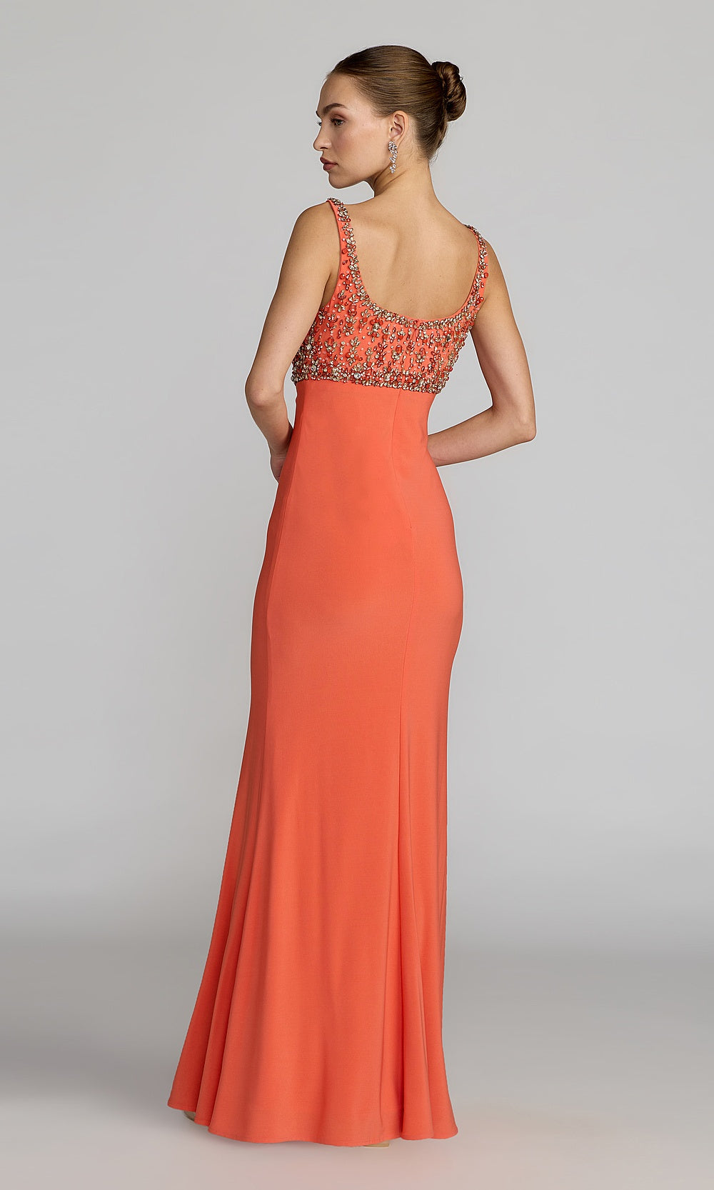 Mac Duggal 2253 Evening Dress - Coral - BK
