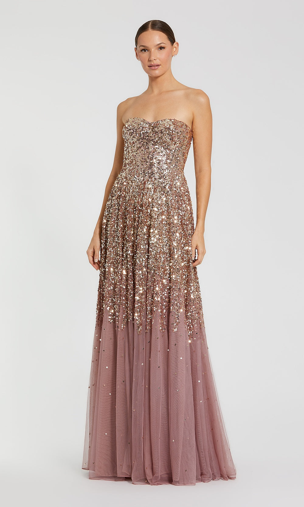Mac Duggal 6144 Evening Dress - Goldamethyst - AB