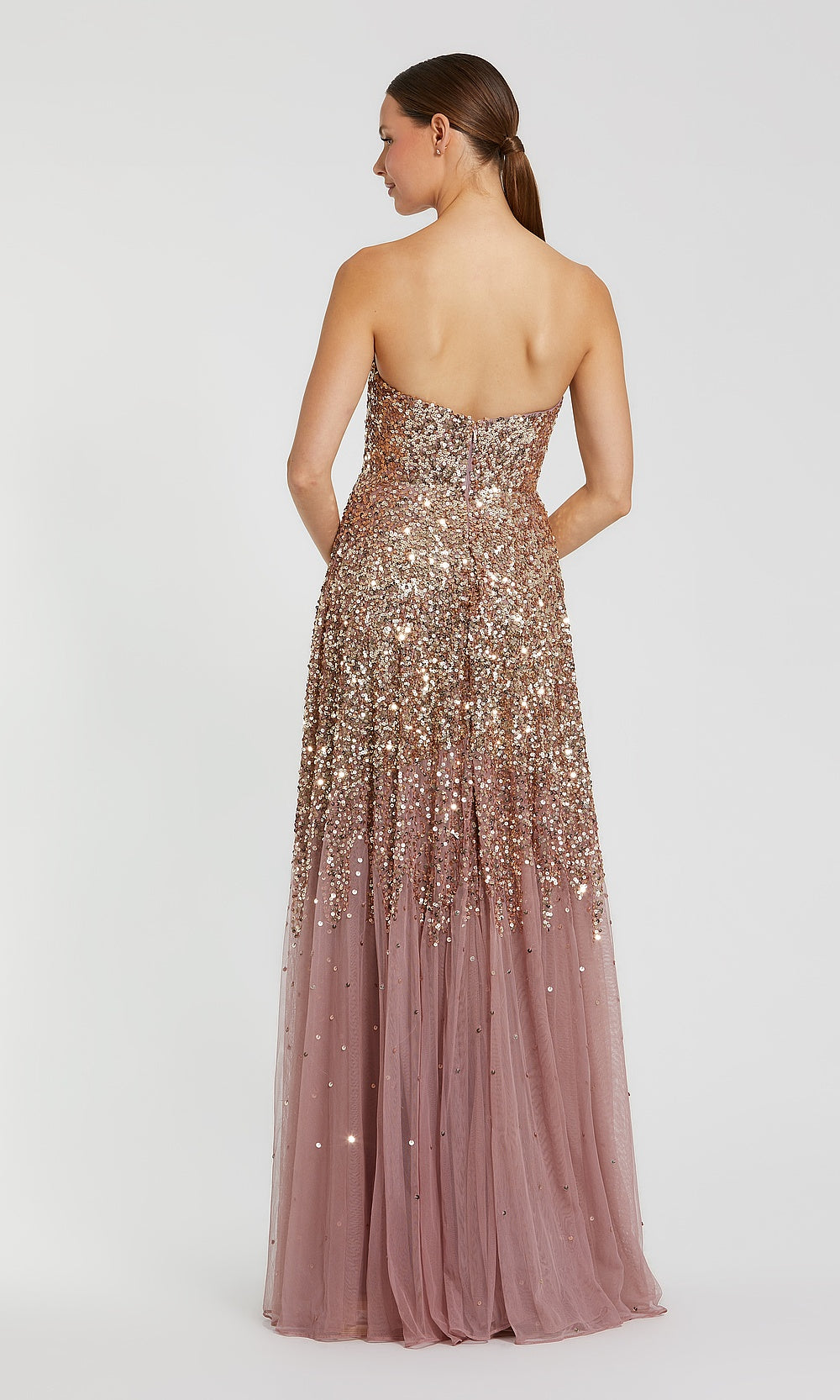 Mac Duggal 6144 Evening Dress - Goldamethyst - BK