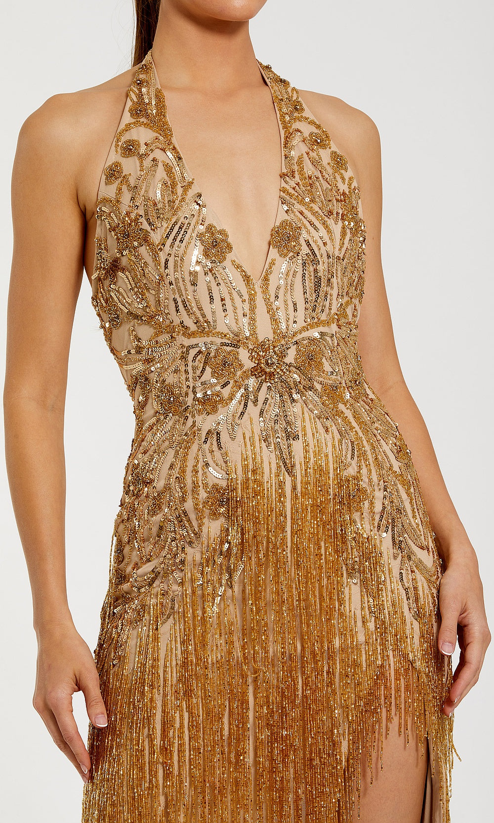 Mac Duggal 6170 Evening Dress - Goldnude - CL