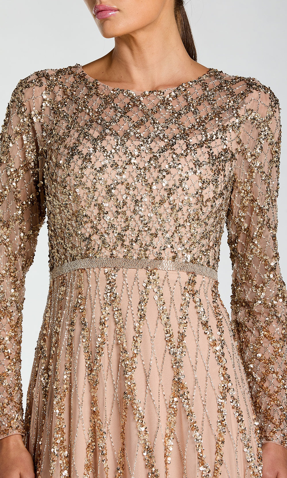 Mac Duggal 6235 Evening Dress - Mochaombre - CL