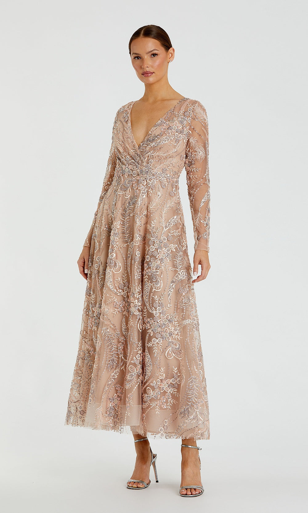 Mac Duggal 68906 Cocktail Dress - Champagne - AB