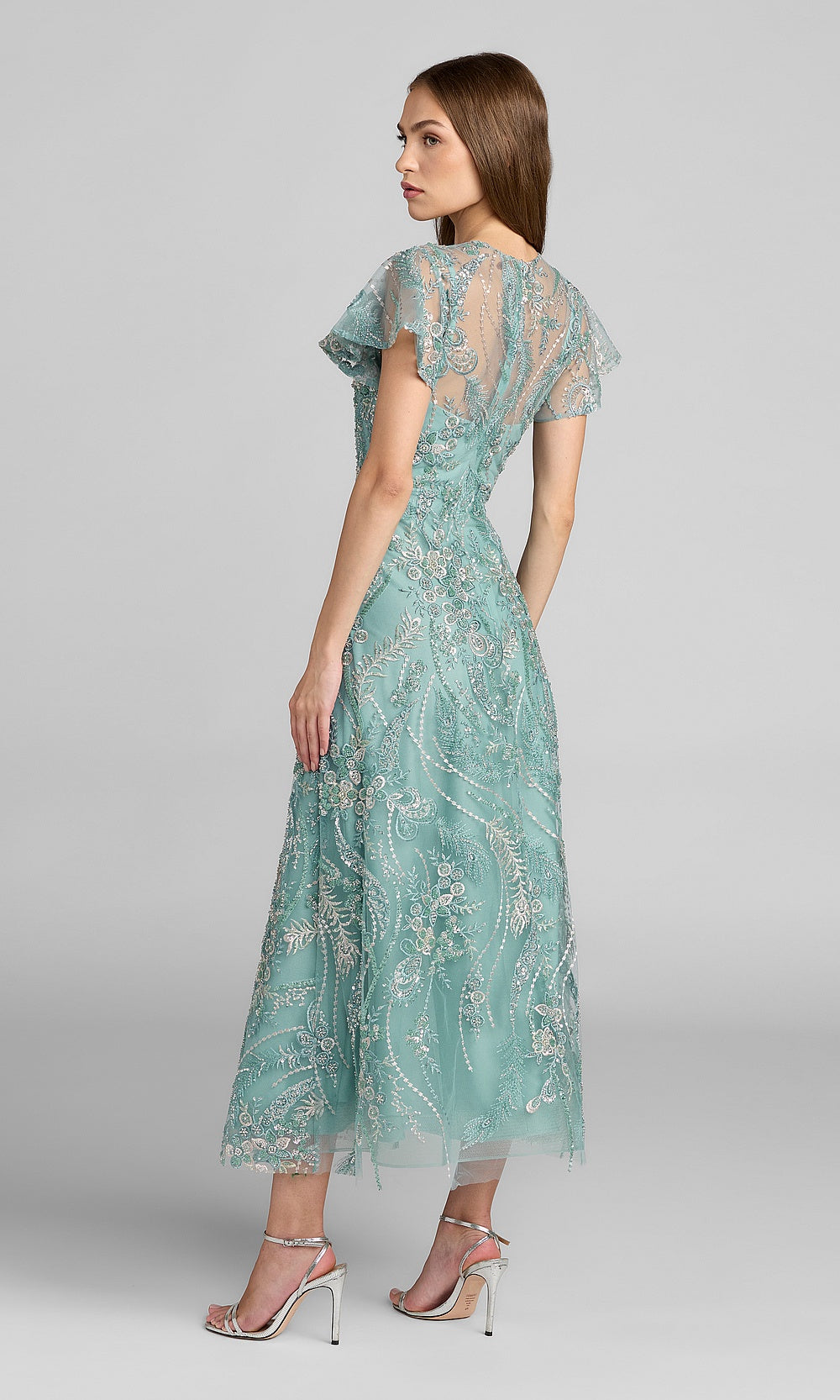 Mac Duggal 68909 Cocktail Dress - Seafoam - BK