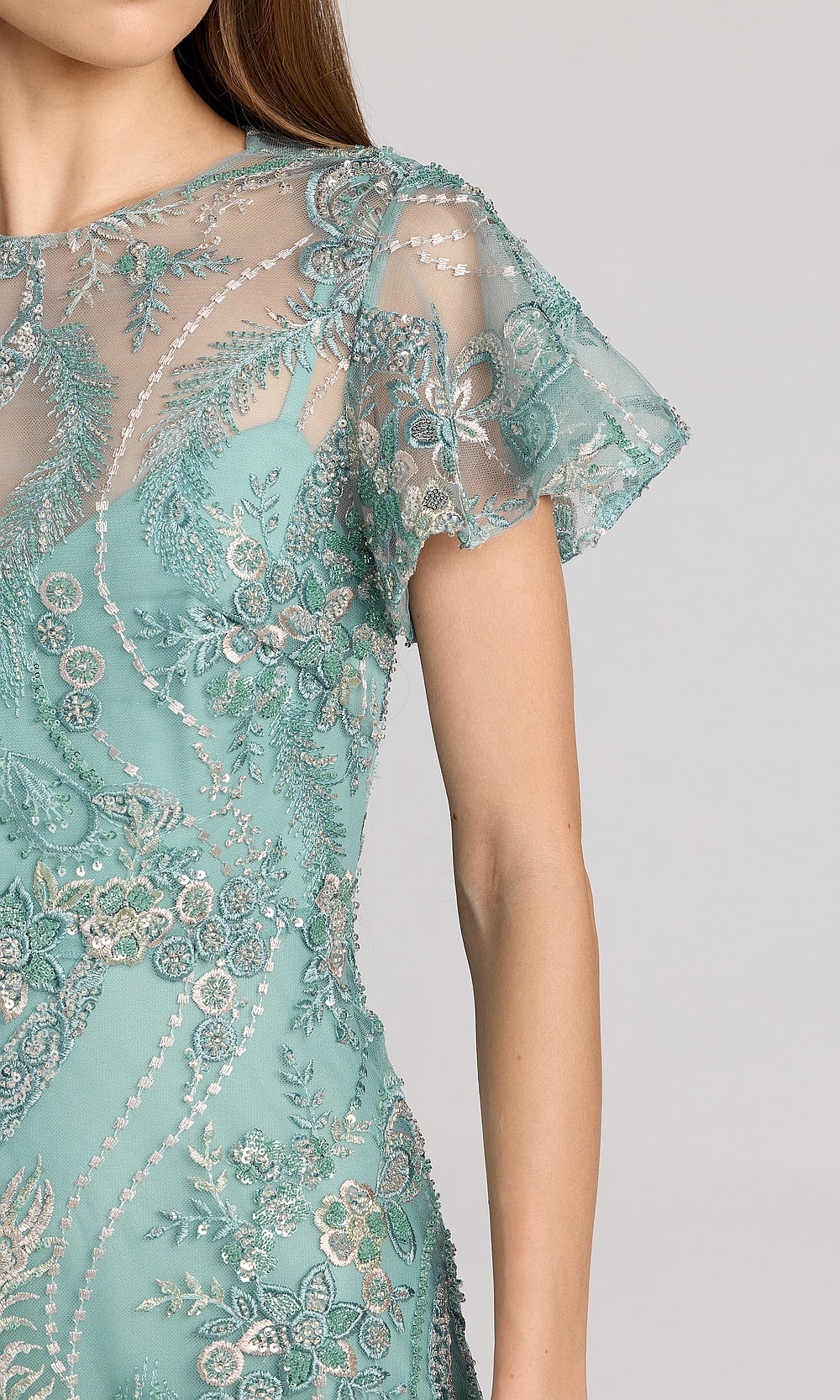 Mac Duggal 68909 Cocktail Dress - Seafoam - CL