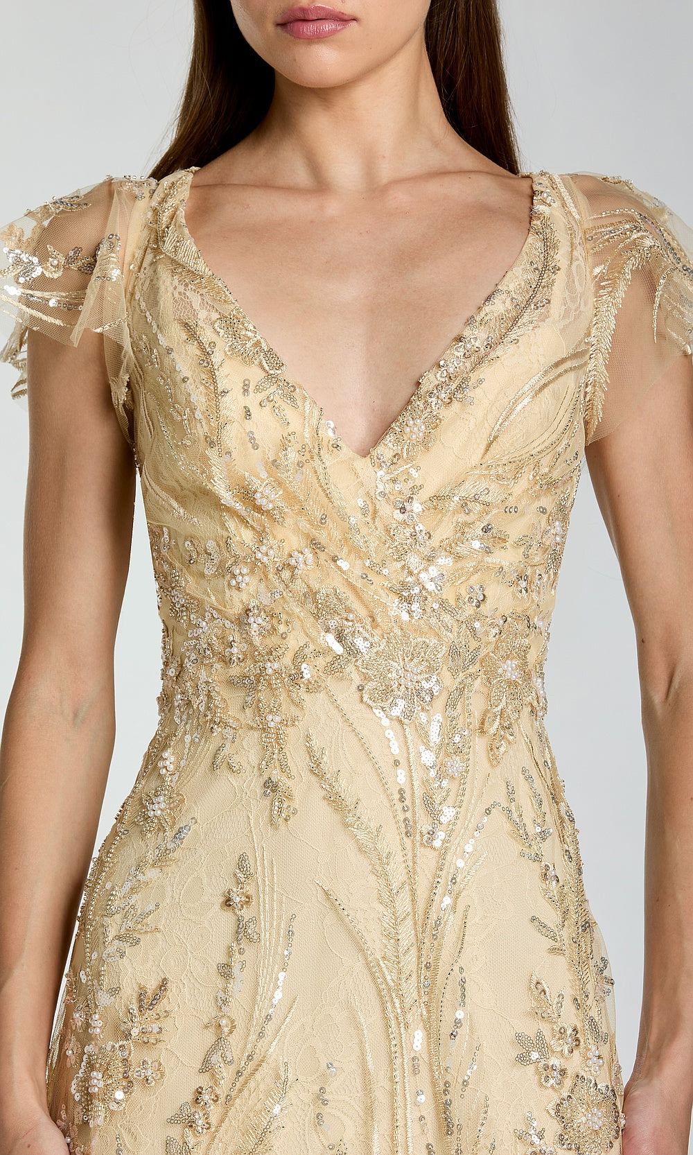 Mac Duggal 68914 Evening Dress - Gold - CL