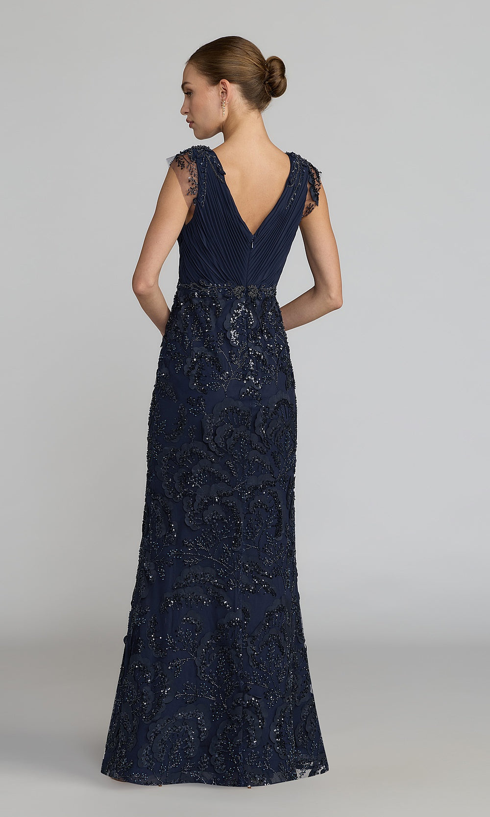 Mac Duggal 69022 Evening Dress - Midnight - BK
