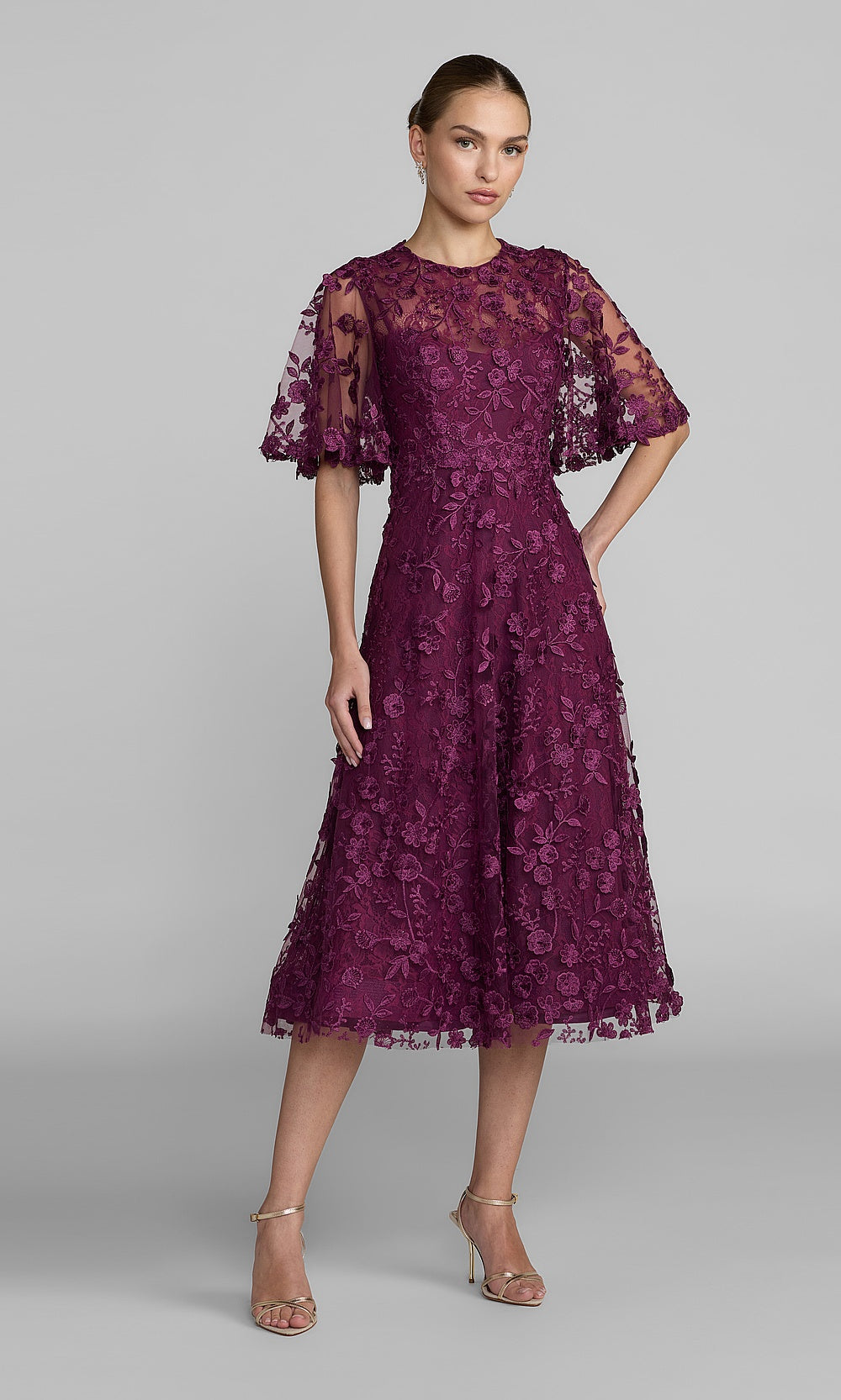 Mac Duggal 69036 Cocktail Dress - Aubergine - AB
