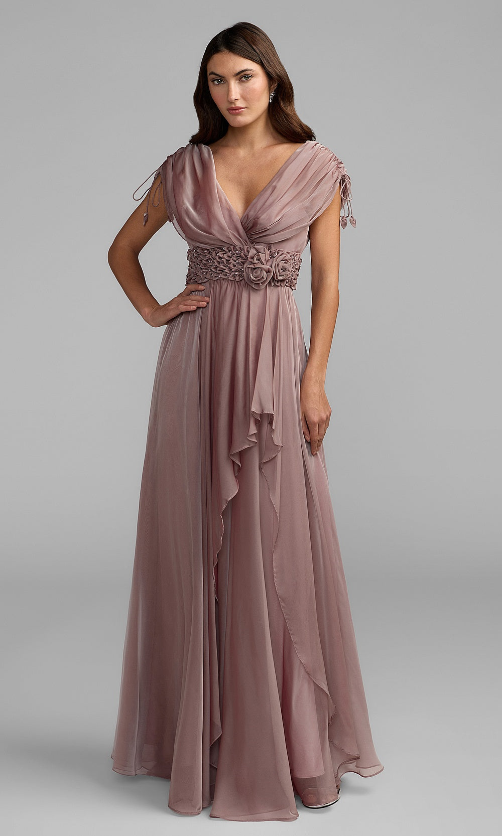 Mac Duggal 69089 Evening Dress - Mocha - AB