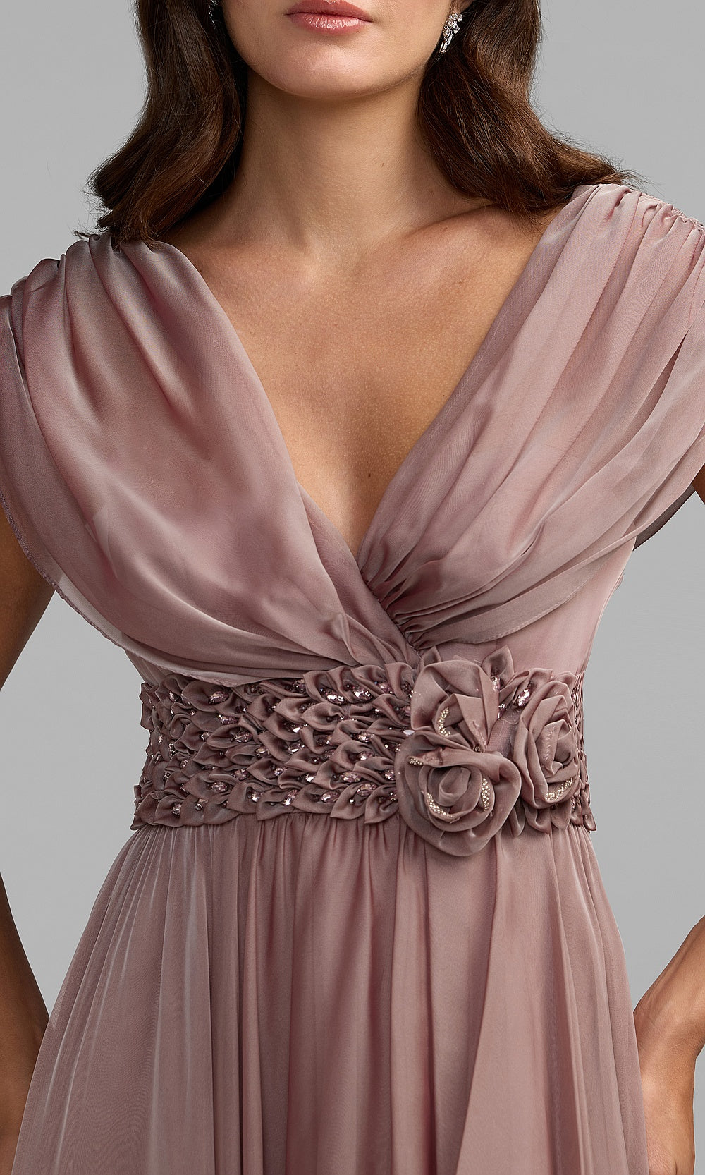 Mac Duggal 69089 Evening Dress - Mocha - CL