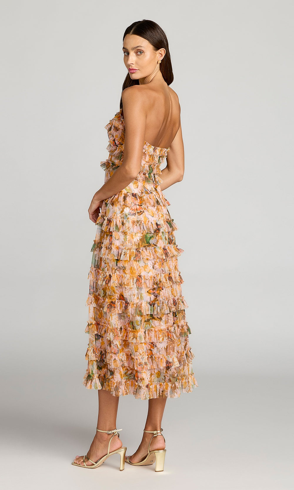 Mac Duggal 8137 Cocktail Dress - Goldmulti - BK