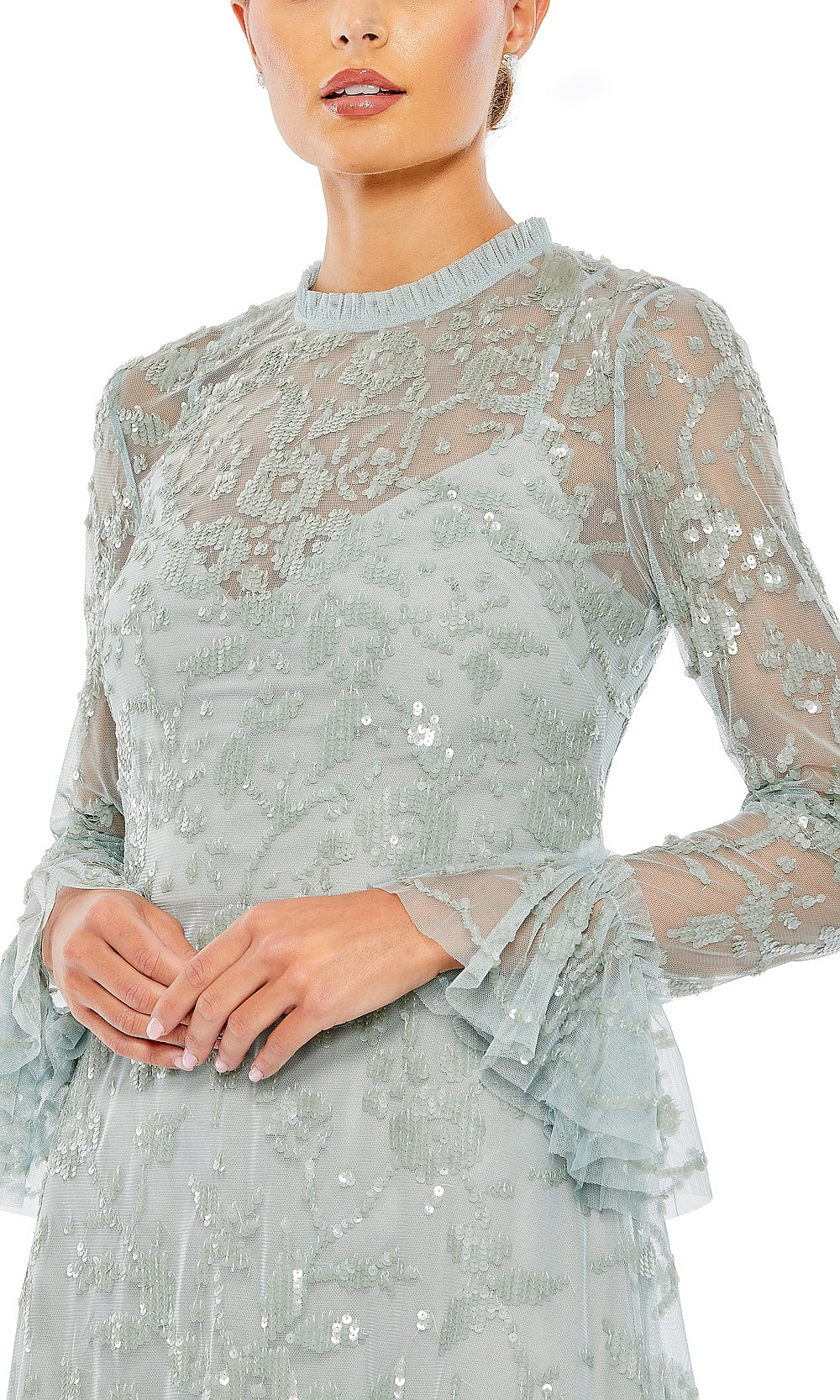 Mac Duggal 9139 Cocktail Dress - Seafoam - CL