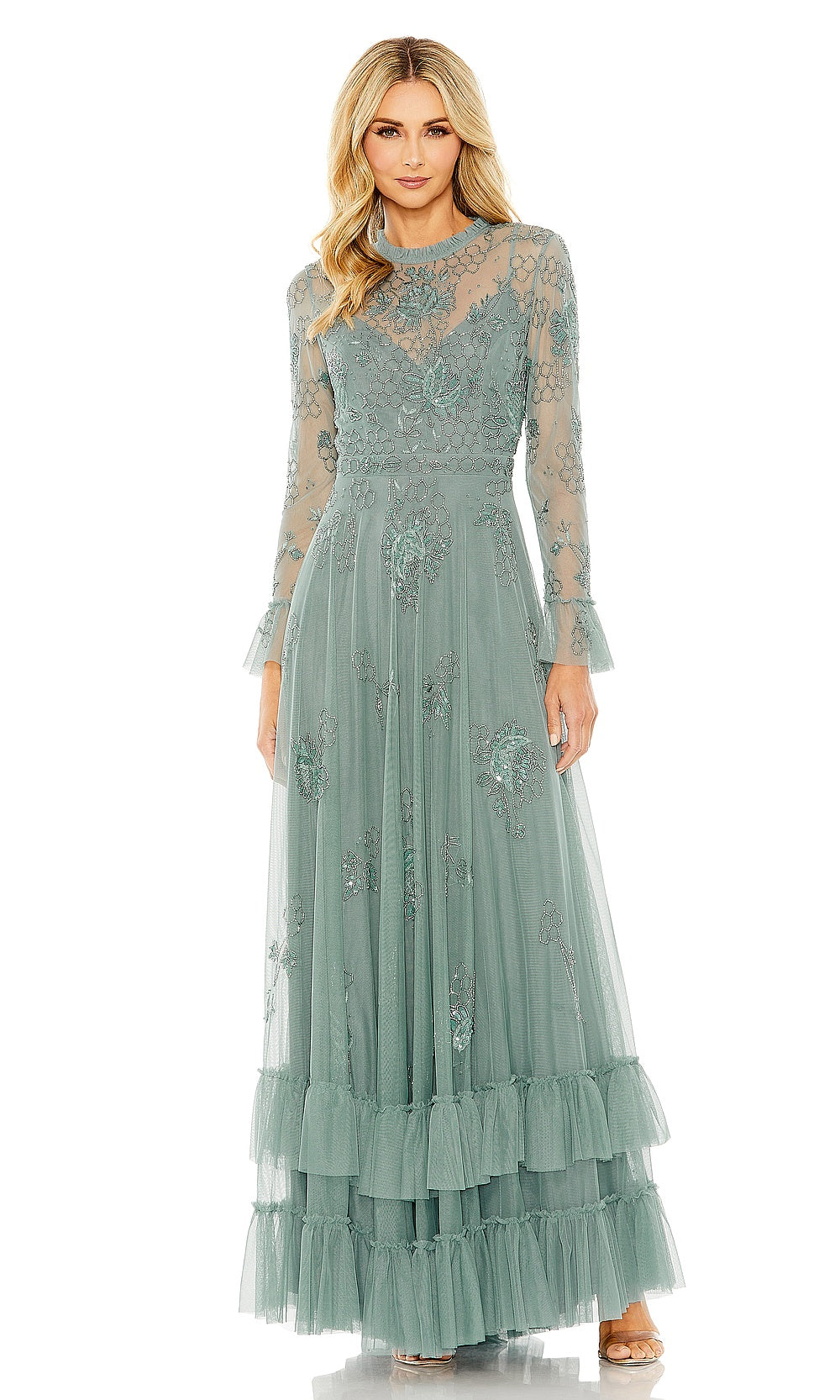 Mac Duggal 9249 Evening Dress - Spruce - AB