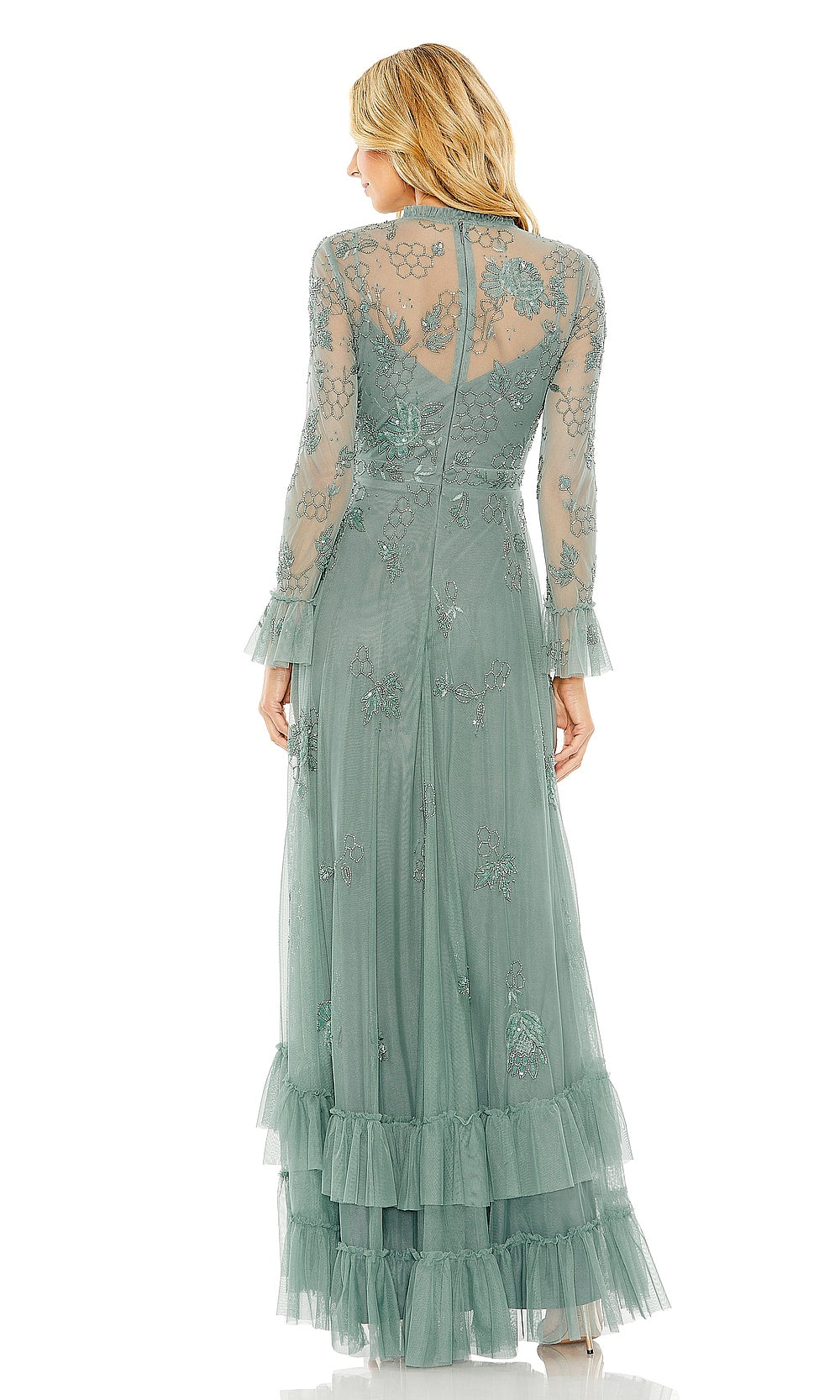 Mac Duggal 9249 Evening Dress - Spruce - BK