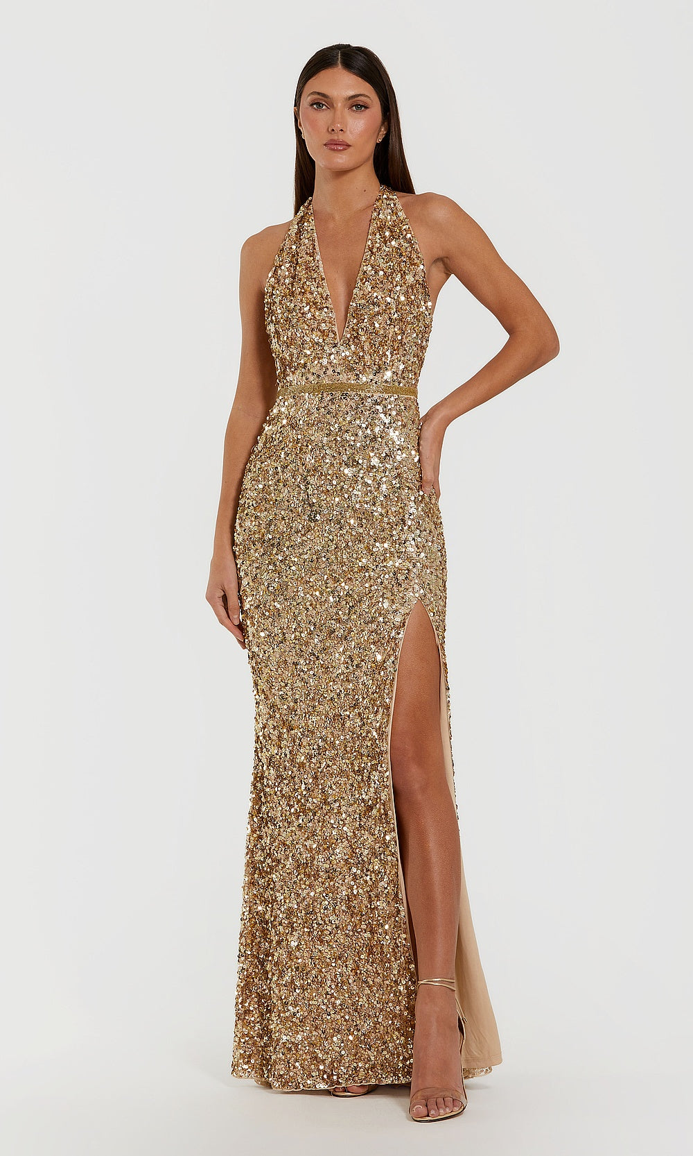 Mac Duggal 93745 Evening Dress - Gold - AB
