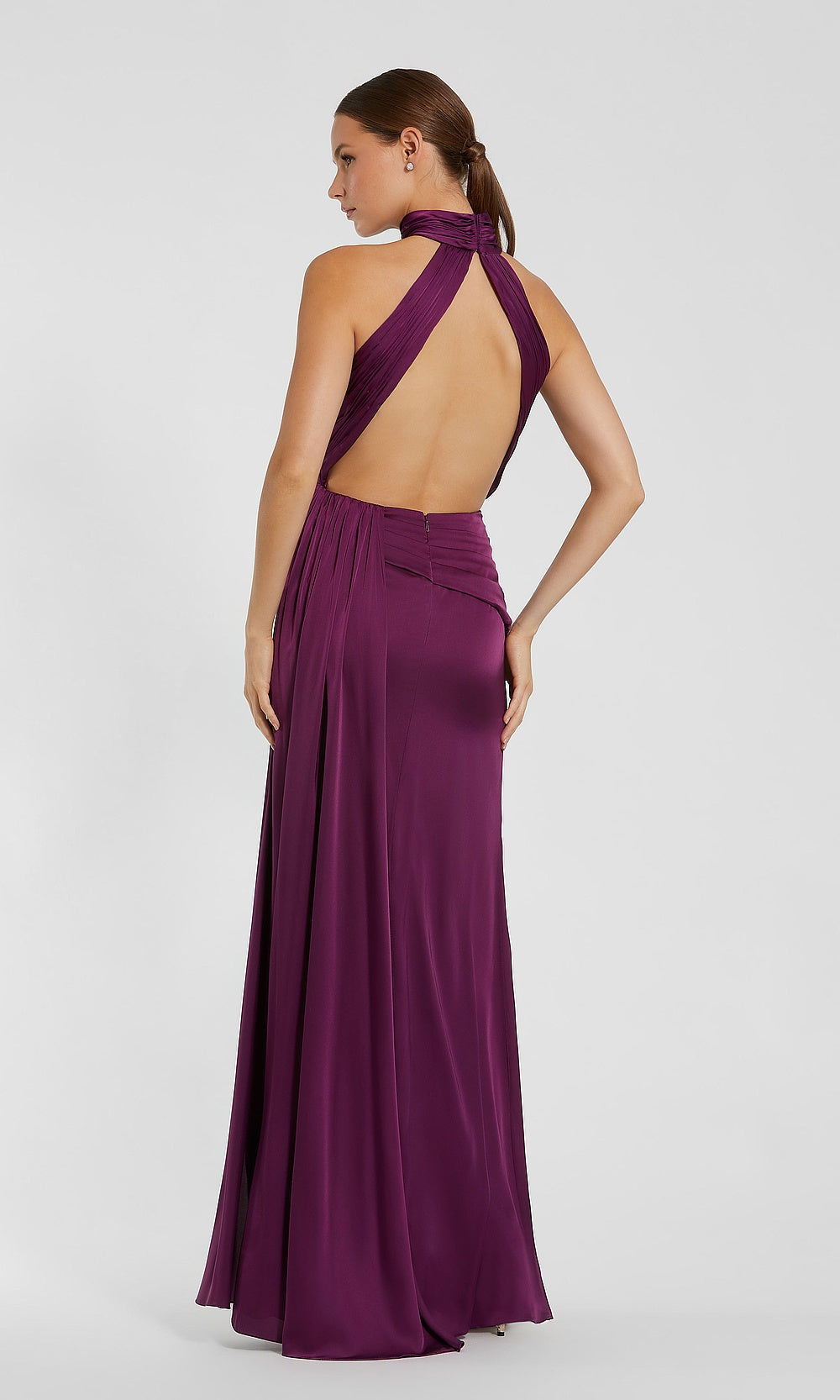 Mac Duggal 9911642 Petite Dress Plum - BK