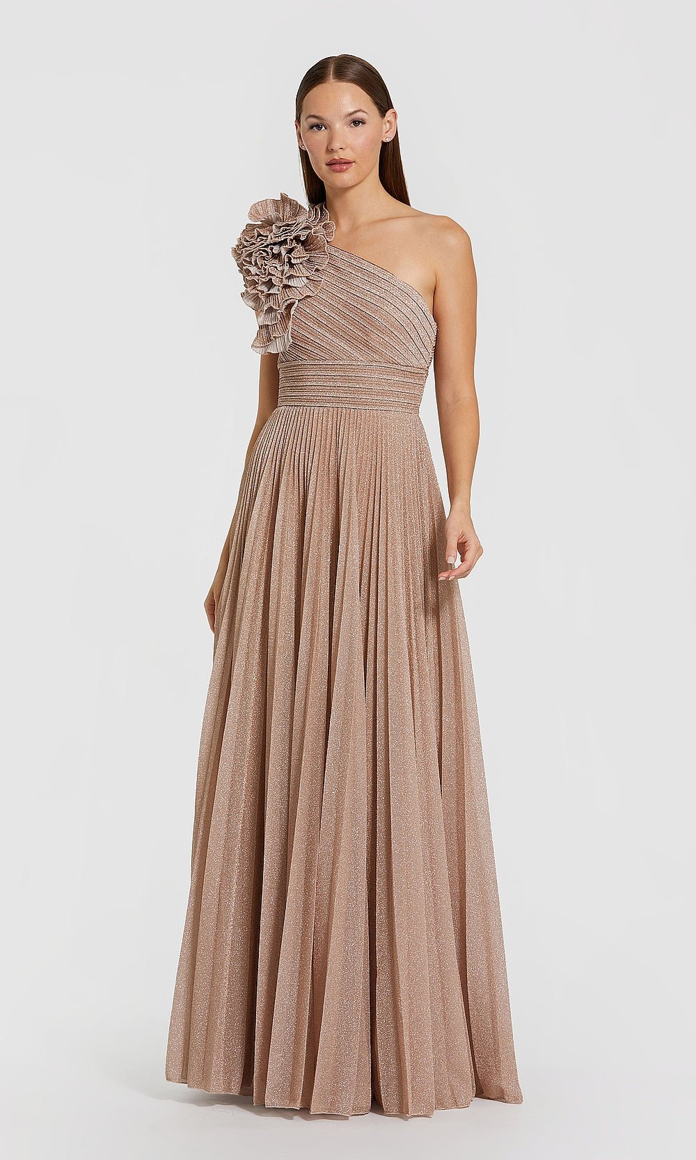 Mac Duggal 9911879 Petite Dress Champagne - AB