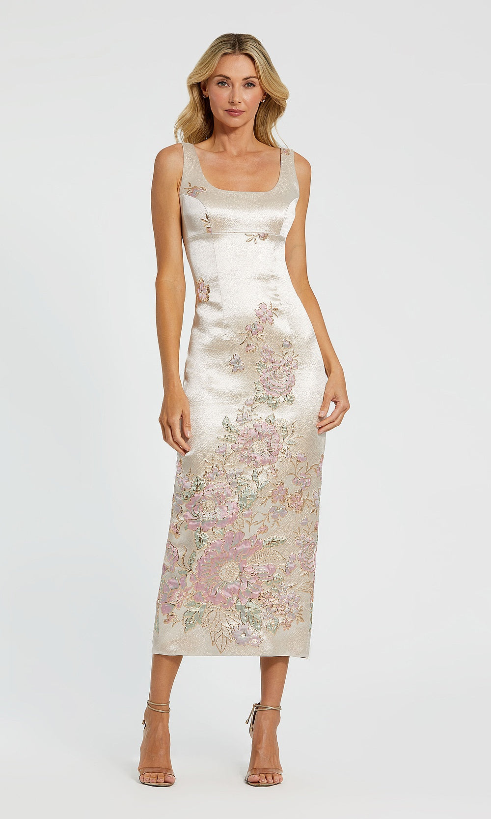 Mac Duggal 9920725 Petite Dress Champagnemulti - AB
