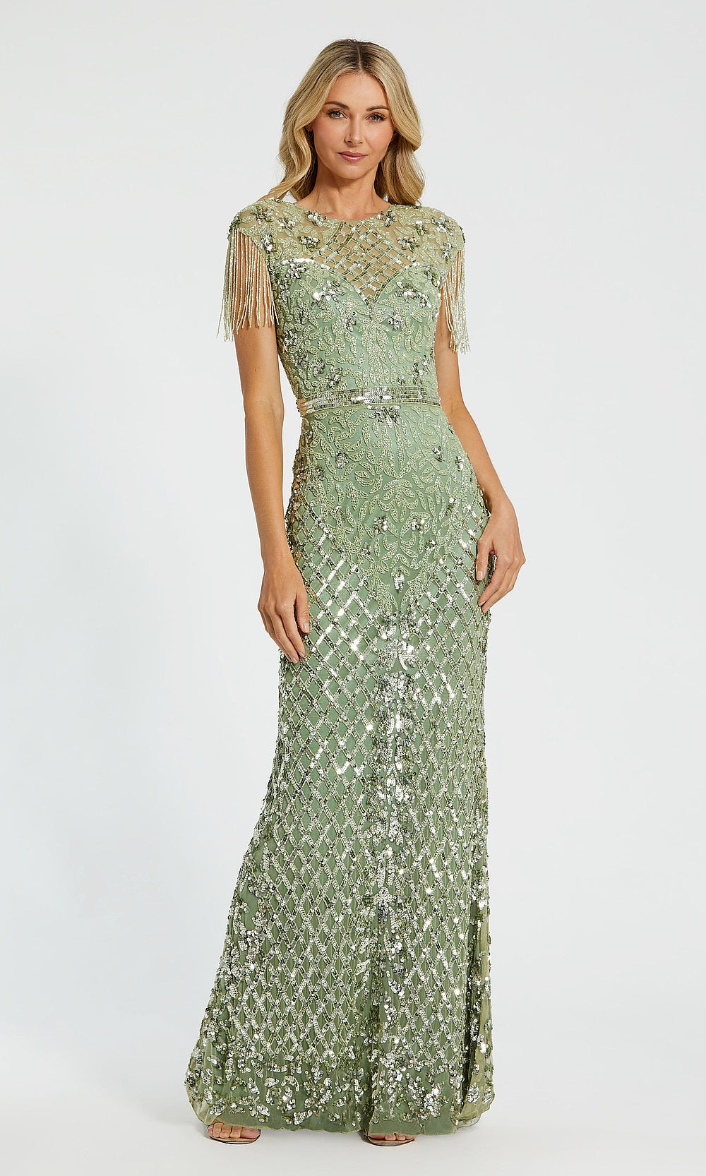 Mac Duggal 994908 Petite Dress Sage - AB