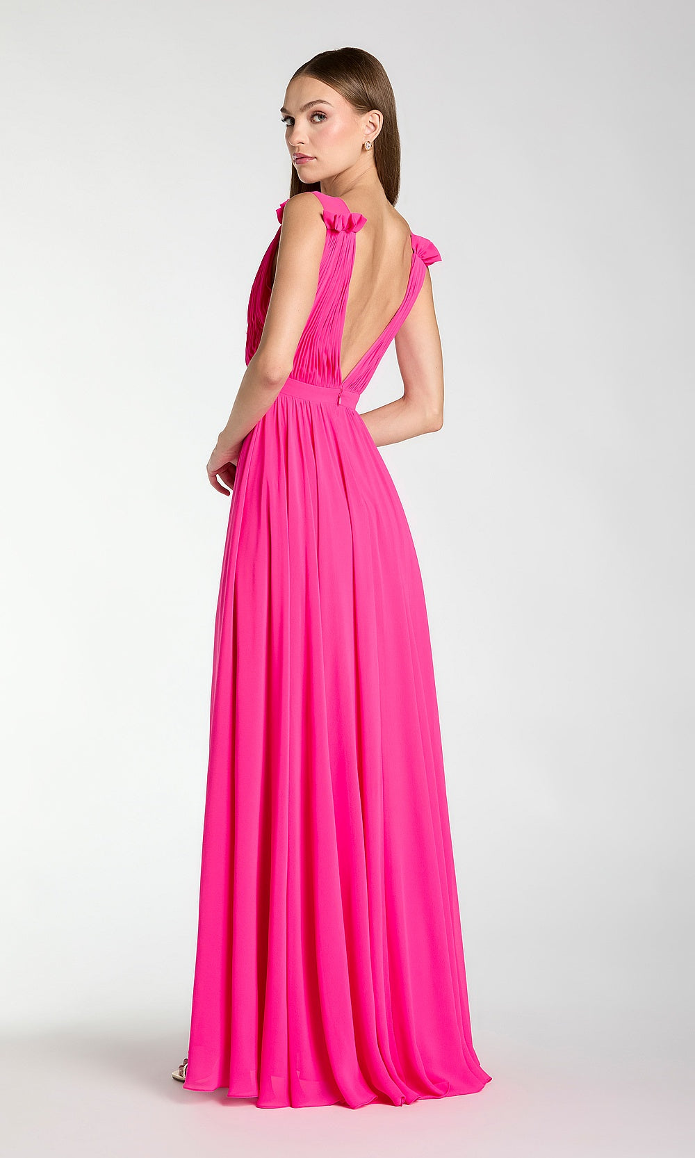 Mac Duggal 9955321 Petite Dress Hotpink - BK