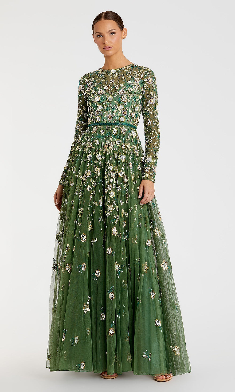 Mac Duggal 995533 Petite Dress Sage - AB