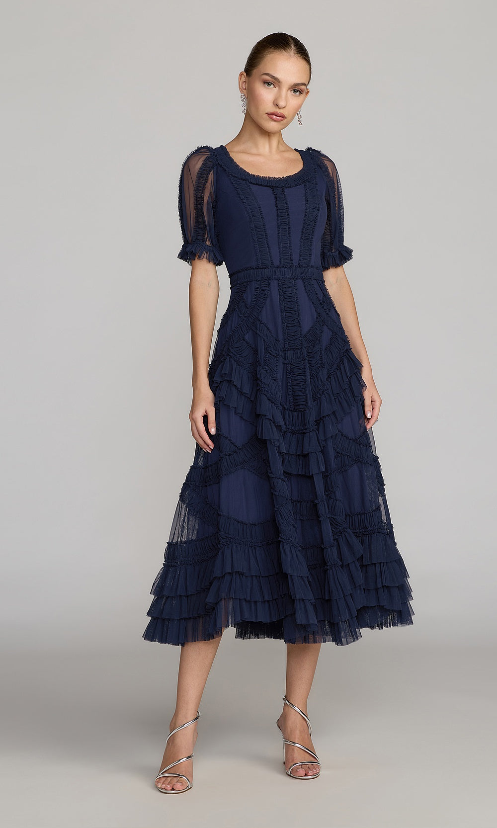 Mac Duggal 998248 Petite Dress Indigo - AB