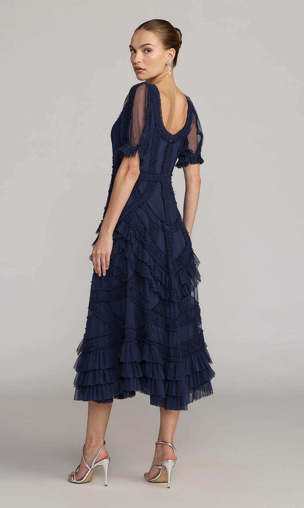 Mac Duggal 998248 Petite Dress Indigo - BK
