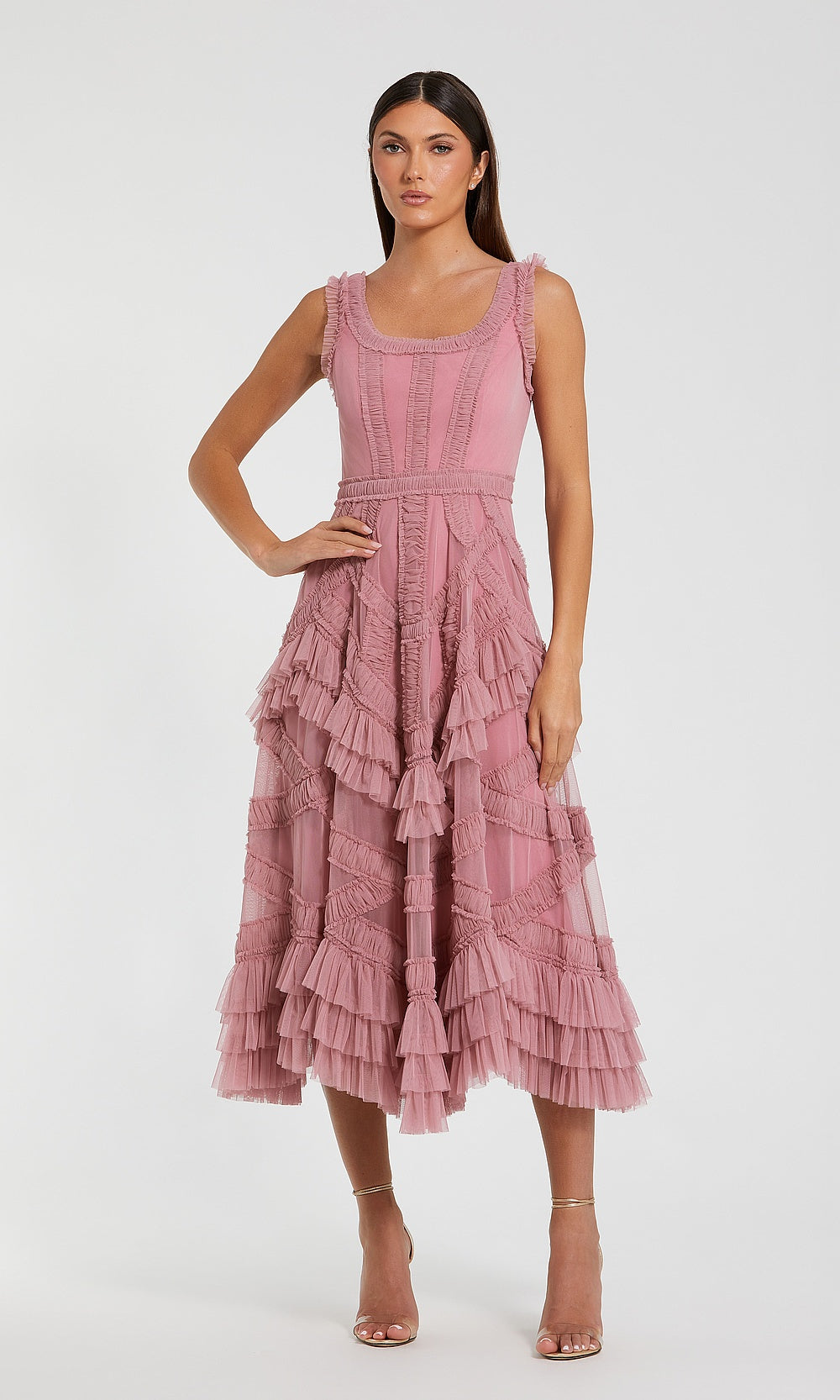 Mac Duggal 998250 Petite Dress Antiquerose - AB