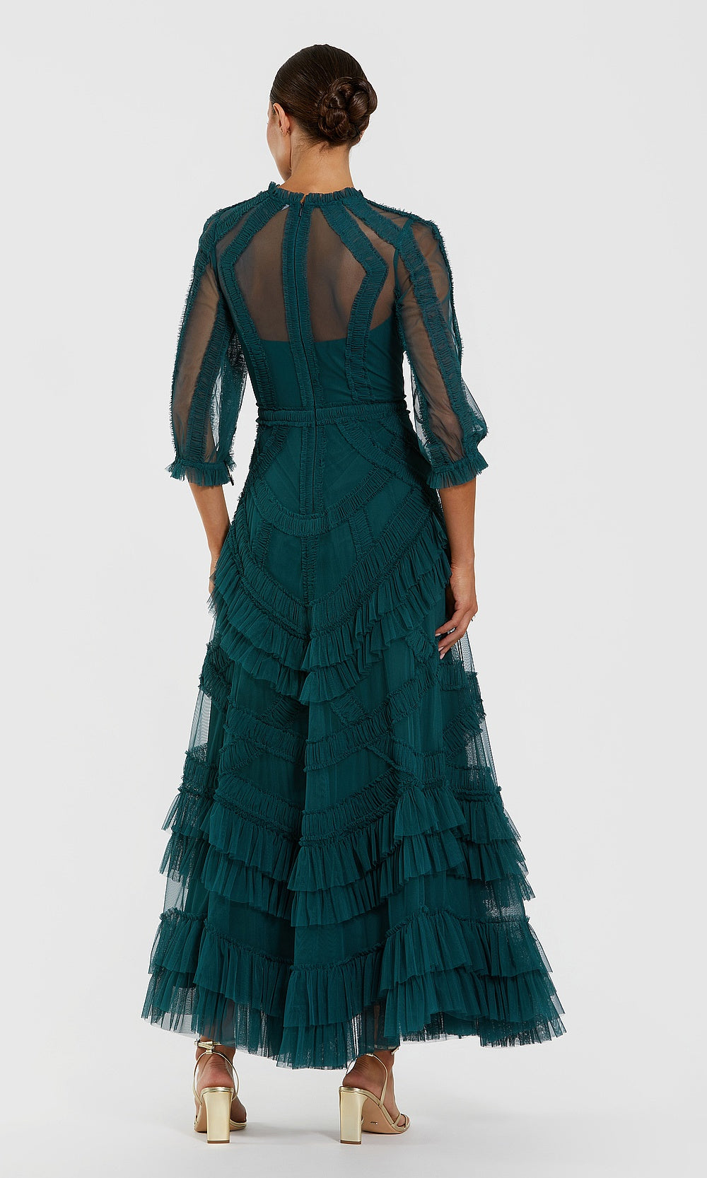 Mac Duggal 998251 Petite Dress Teal - BK