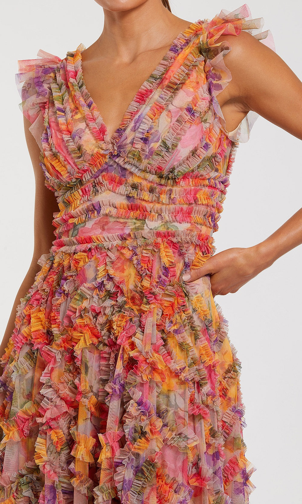Mac Duggal 998303 Petite Dress Multi - CL