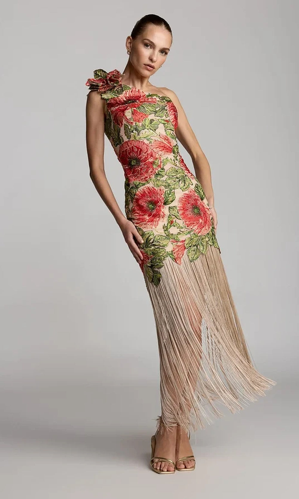 Mac Duggal 21303 Cocktail Dress - Nudemulti
