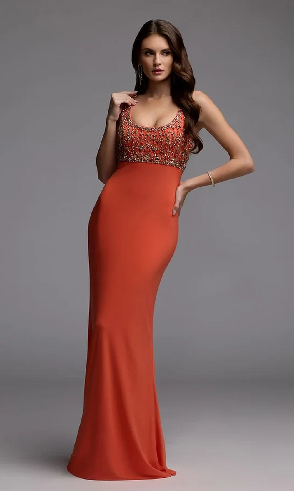 Mac Duggal 2253 Evening Dress - Coral