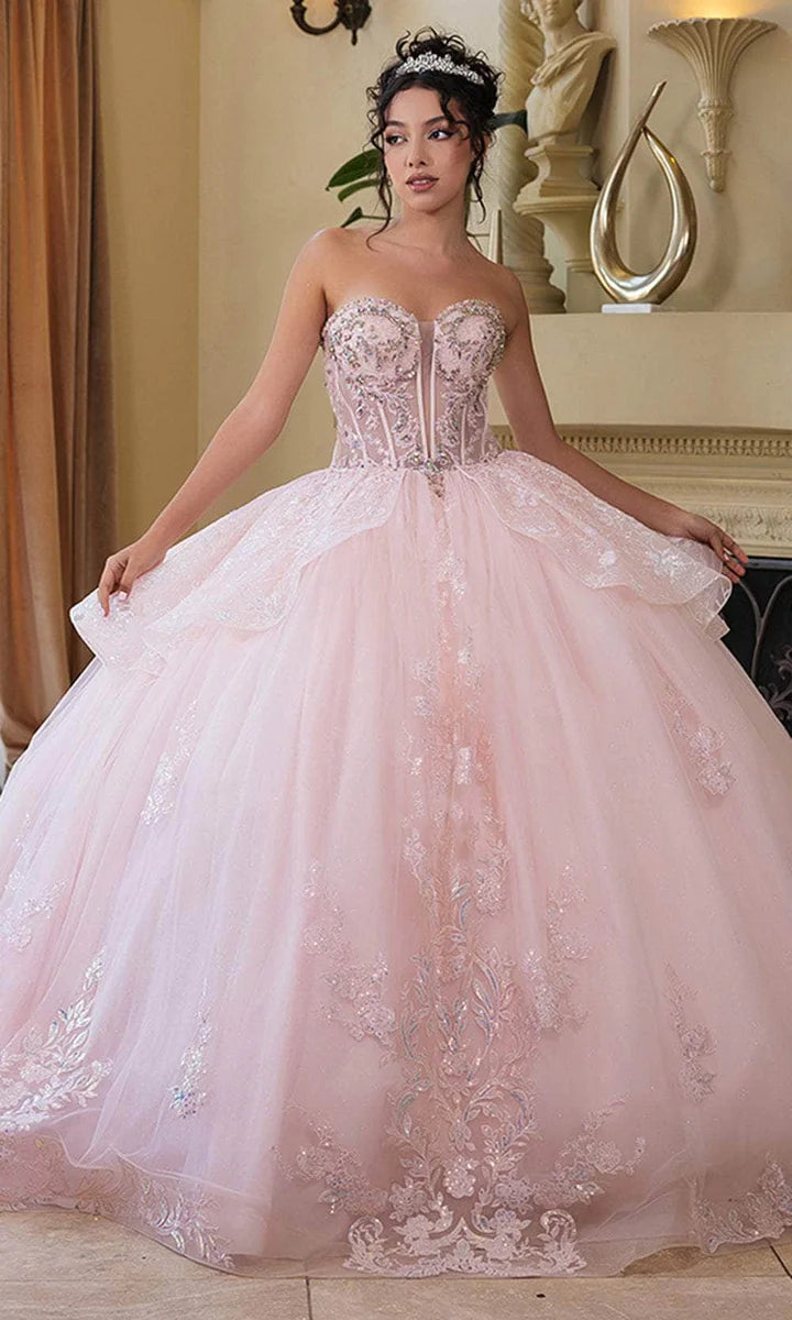 May Queen LK268 - Embellished Bodice with a Sweep Train