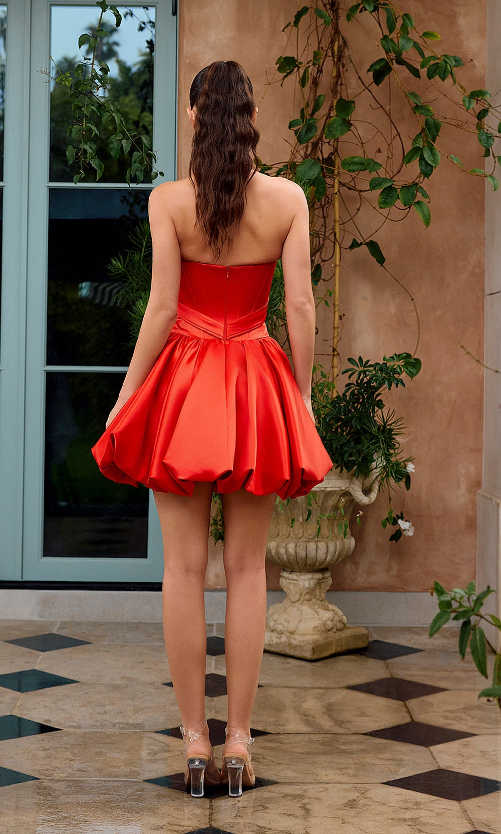 Portia and Scarlett PS26734 Short Dress Red - View 2