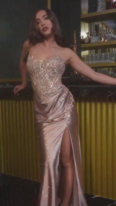 Ladivine CC475 Strapless Scoop Floral Lace Beaded Satin Glitter Sheath Gown video storista de61ffb96bcd065c297030e3da8b425futxxnrjhra.mp4