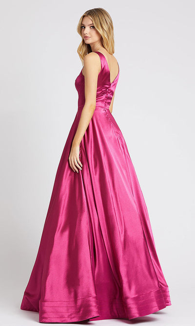 Mac Duggal - 48925L Sleeveless Empire A-Line Long Dress In Pink