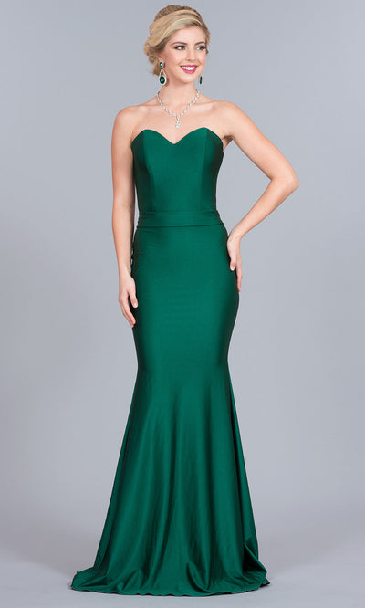 Atria - 6006H Bow Accent Mermaid Gown In Green