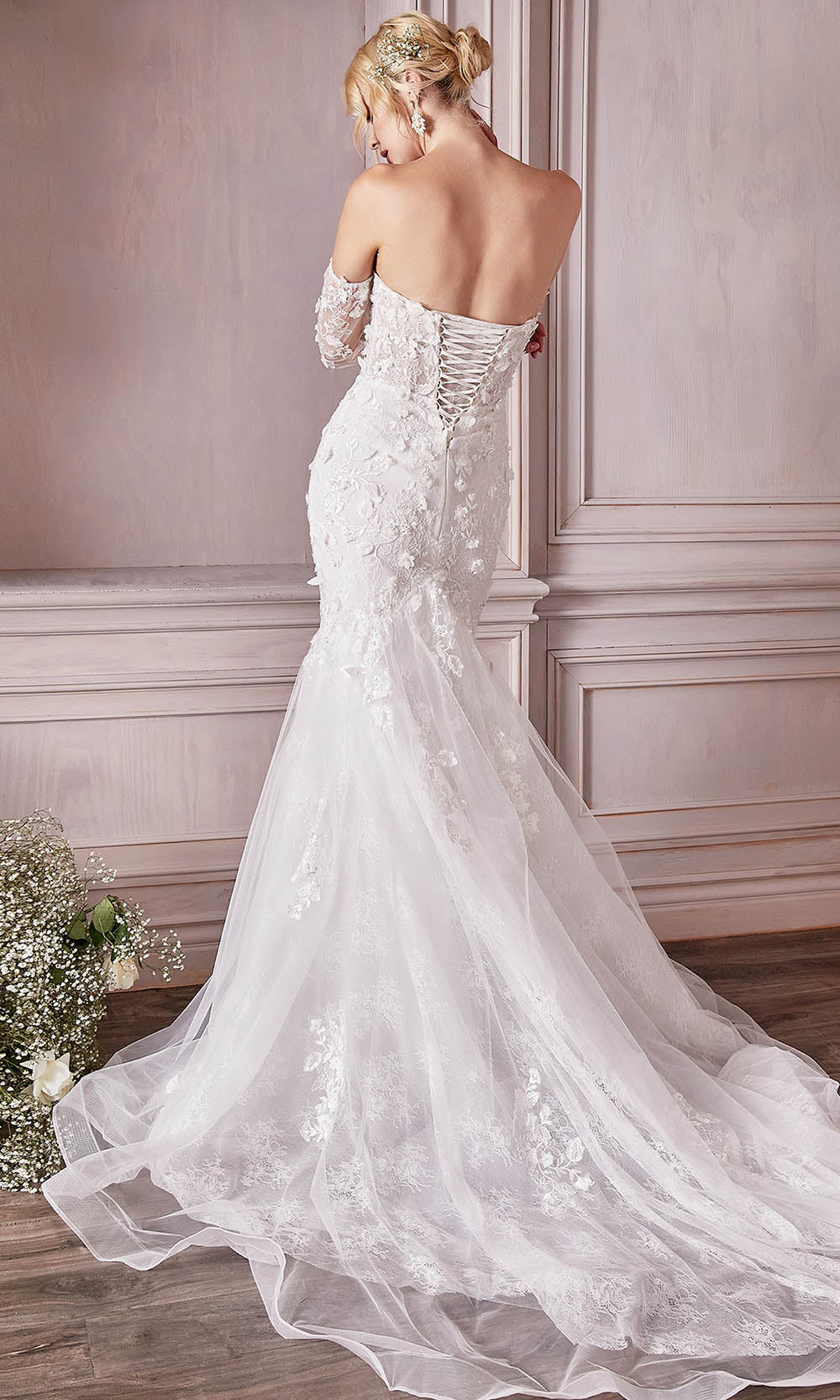 Ladivine Bridal CD977W In White