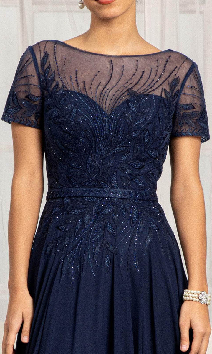 Elizabeth K GL3067 | Long A-Line Dress – MarlasFashions.com