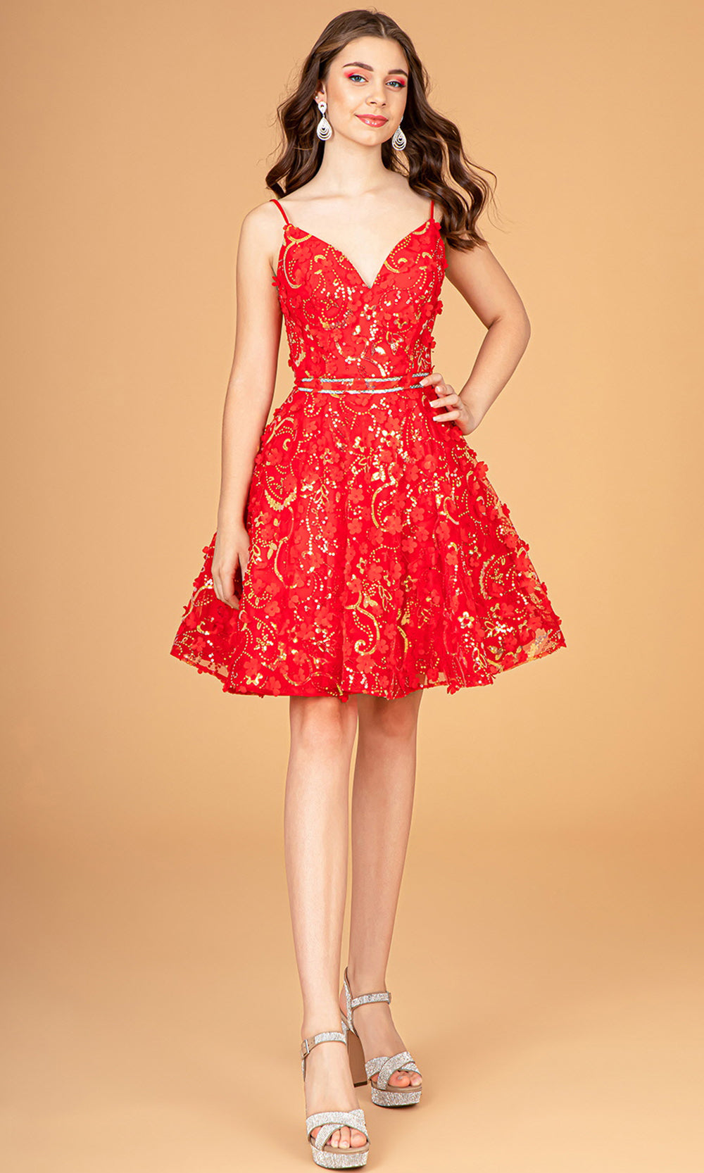 Elizabeth K GS3091 Redgrade 8 grad dresses, graduation dresses