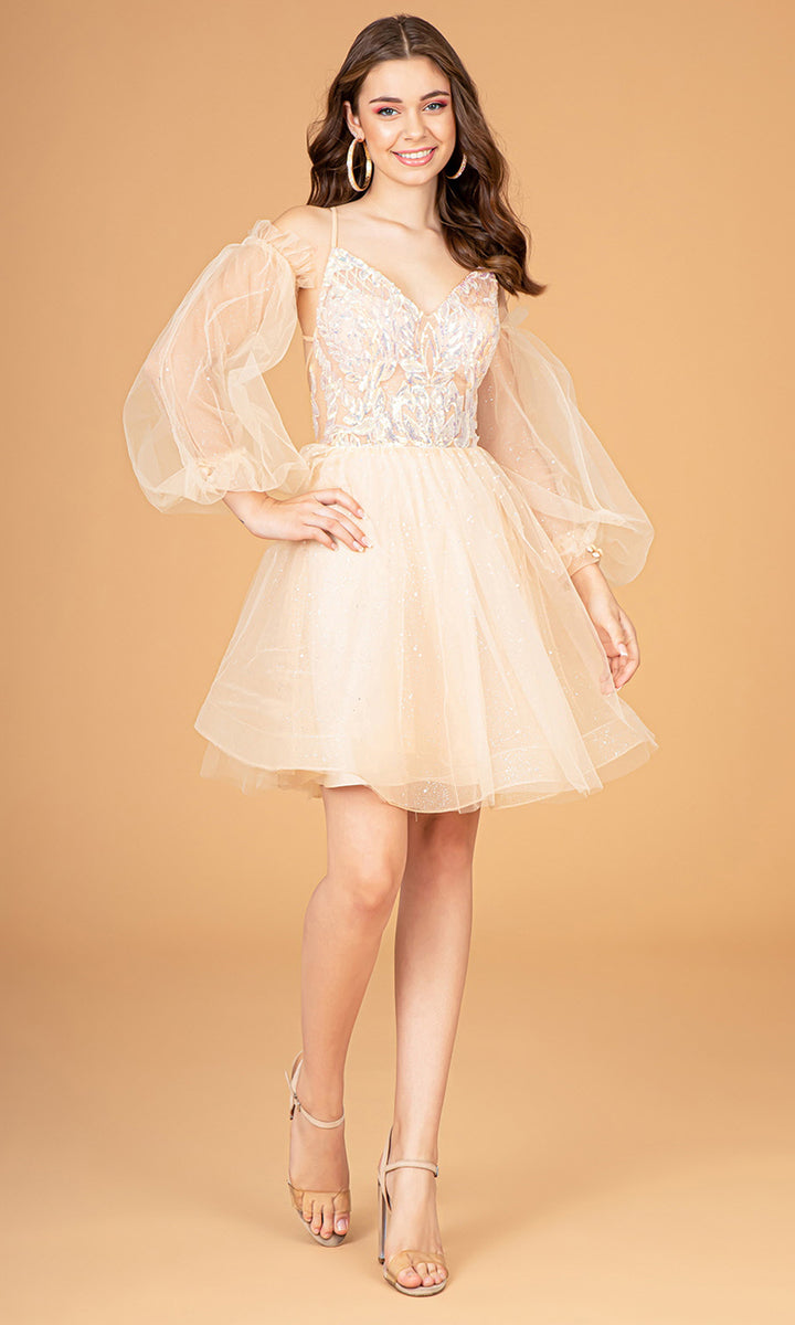 Elizabeth K GS3095  Short Fit and Flare Dress –