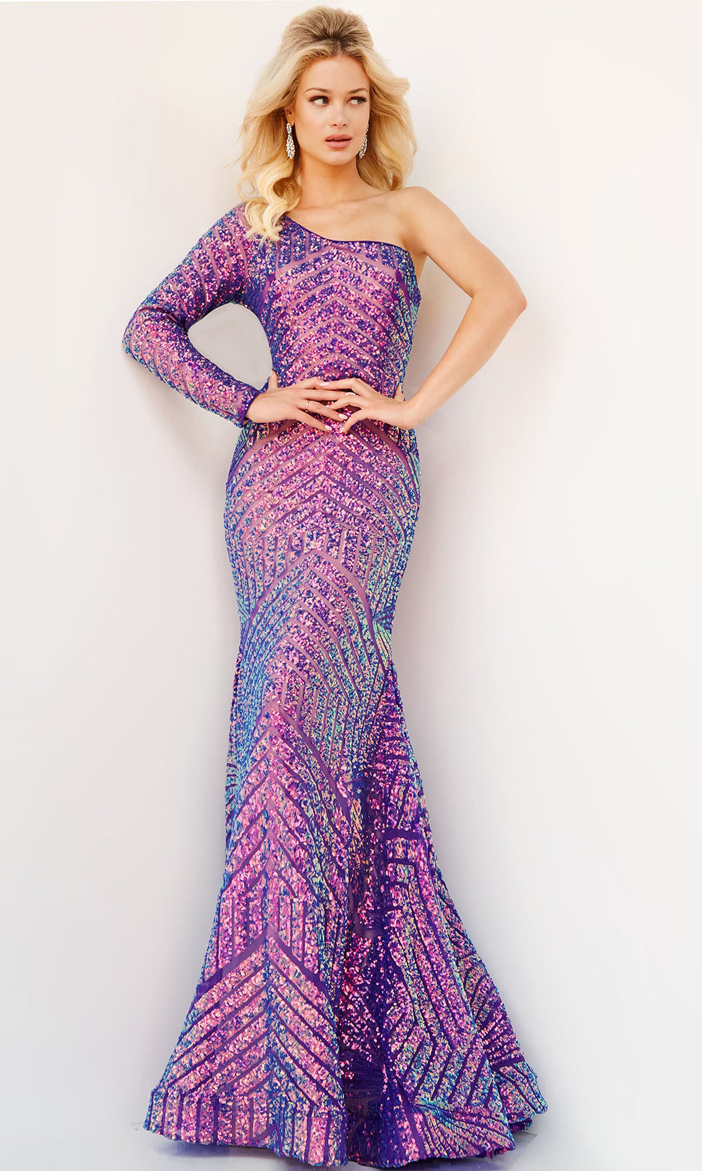 Jovani 24098 Purple