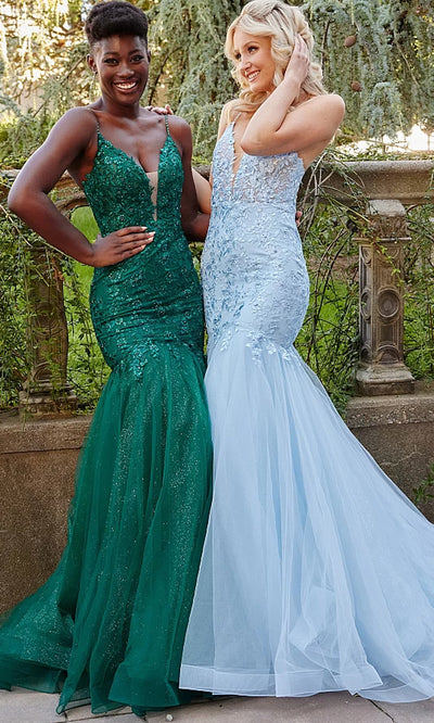Jovani JVN07398 in Green and Blue