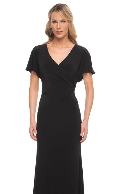 La Femme - 29997 Sheath Fitted Evening Dress In Black