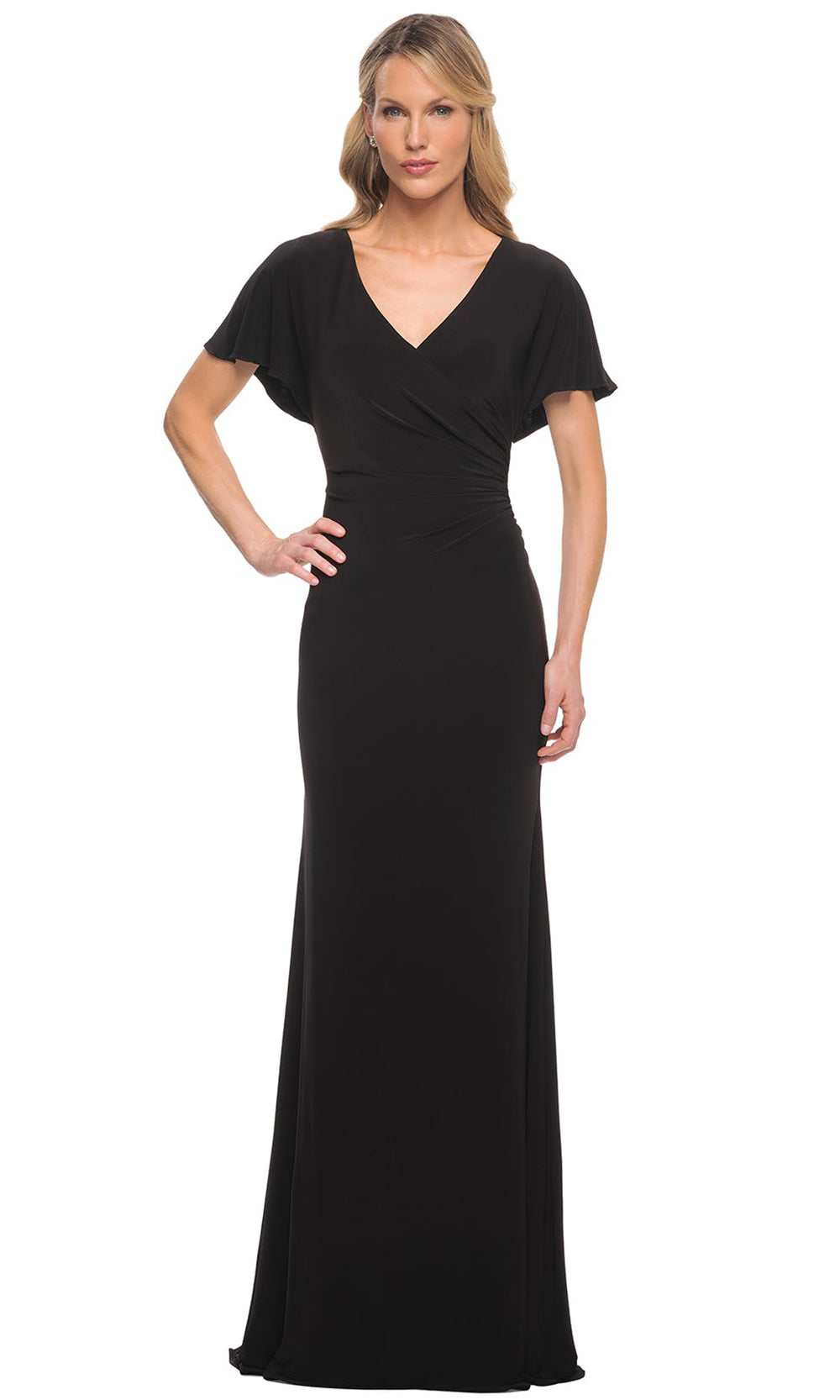 La Femme - 29997 Sheath Fitted Evening Dress In Black
