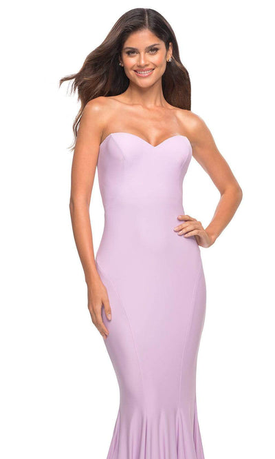 La Femme - 30549 Sweetheart Mermaid Gown In Purple
