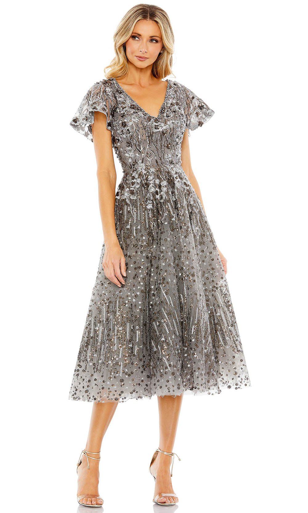 Mac Duggal 20392 Gray