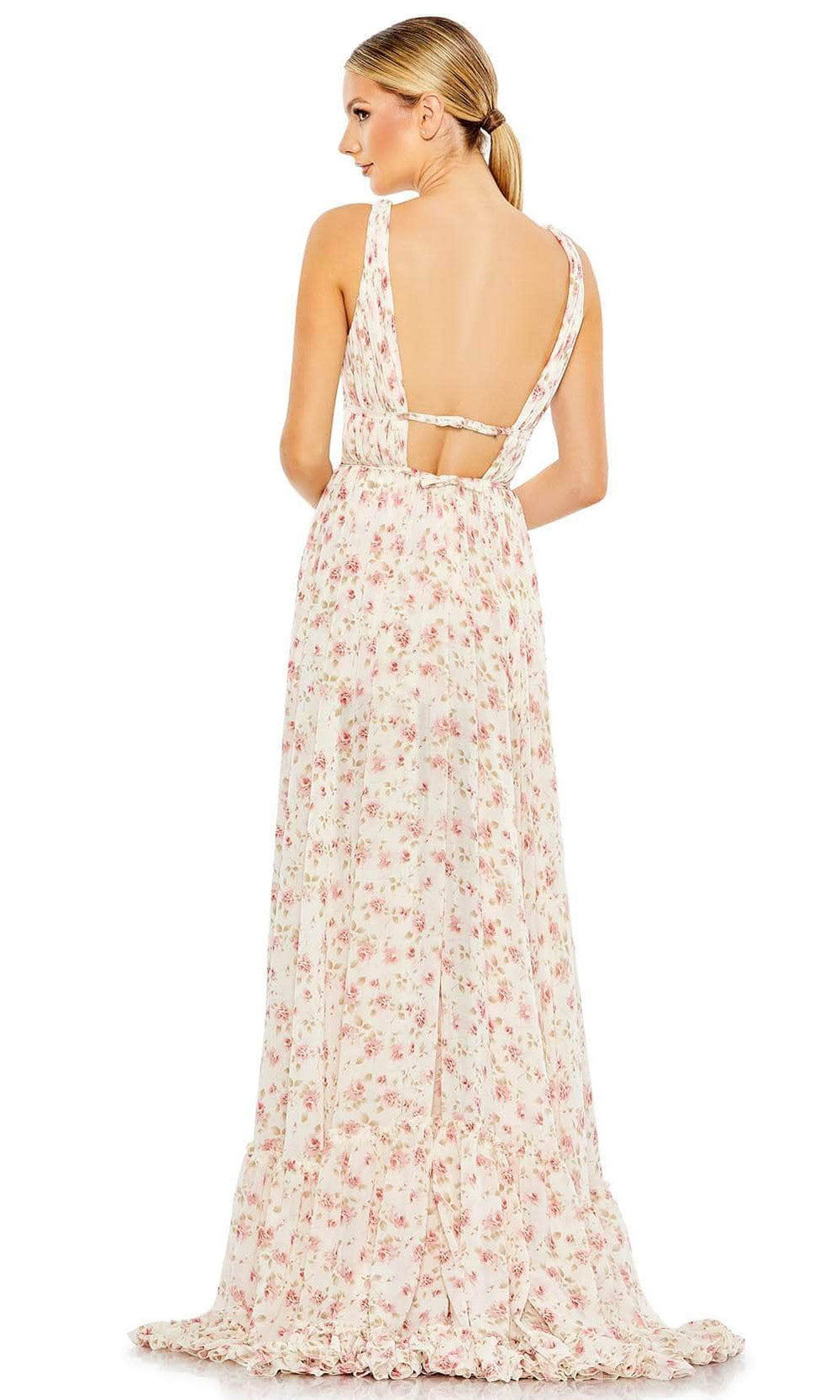 Mac Duggal 50659 In White and Floral