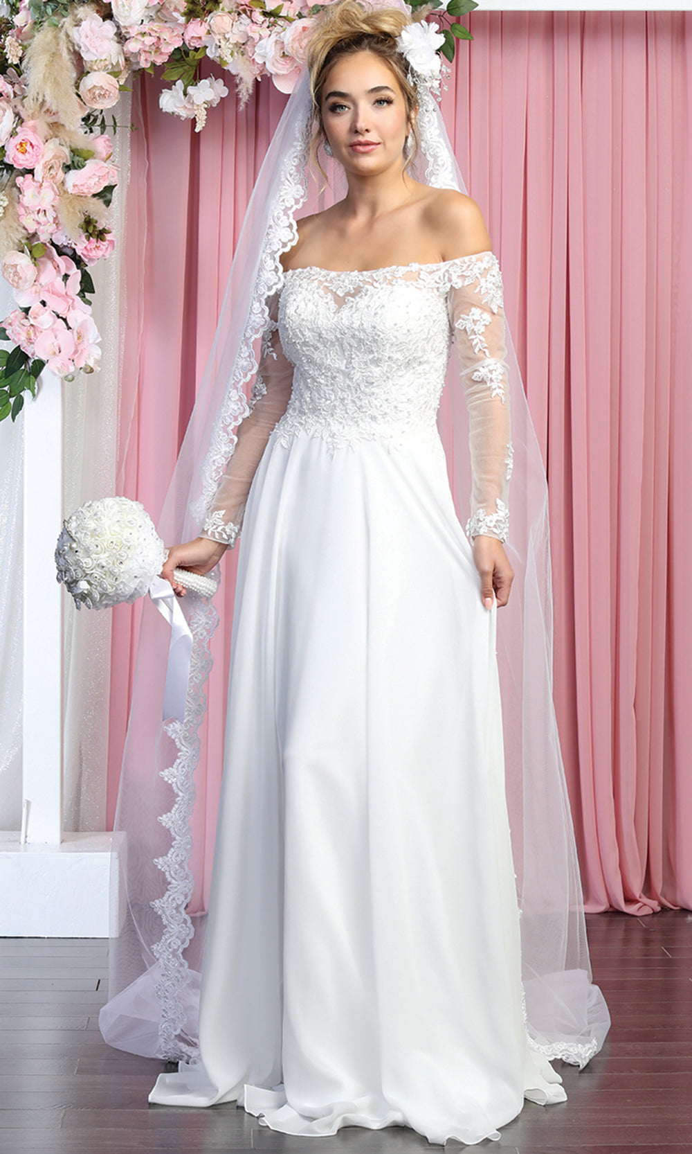 May Queen Bridal RQ7909 Ivory