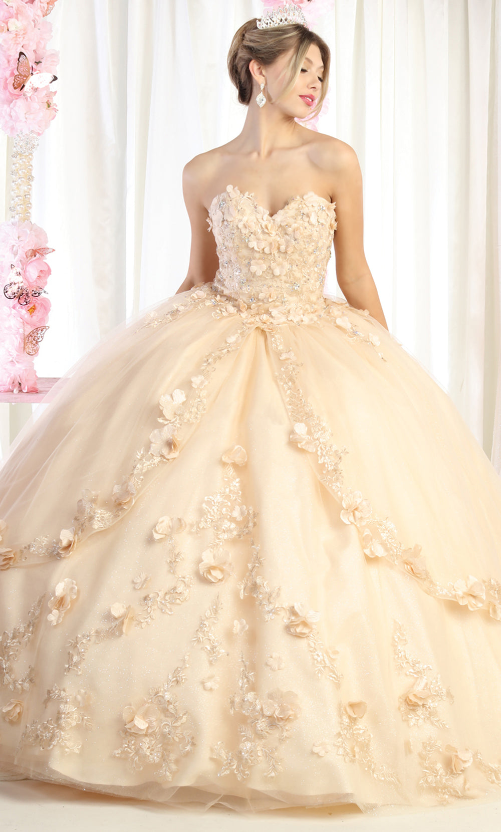 Champagne LK177 Ball Gown for Sweet 16