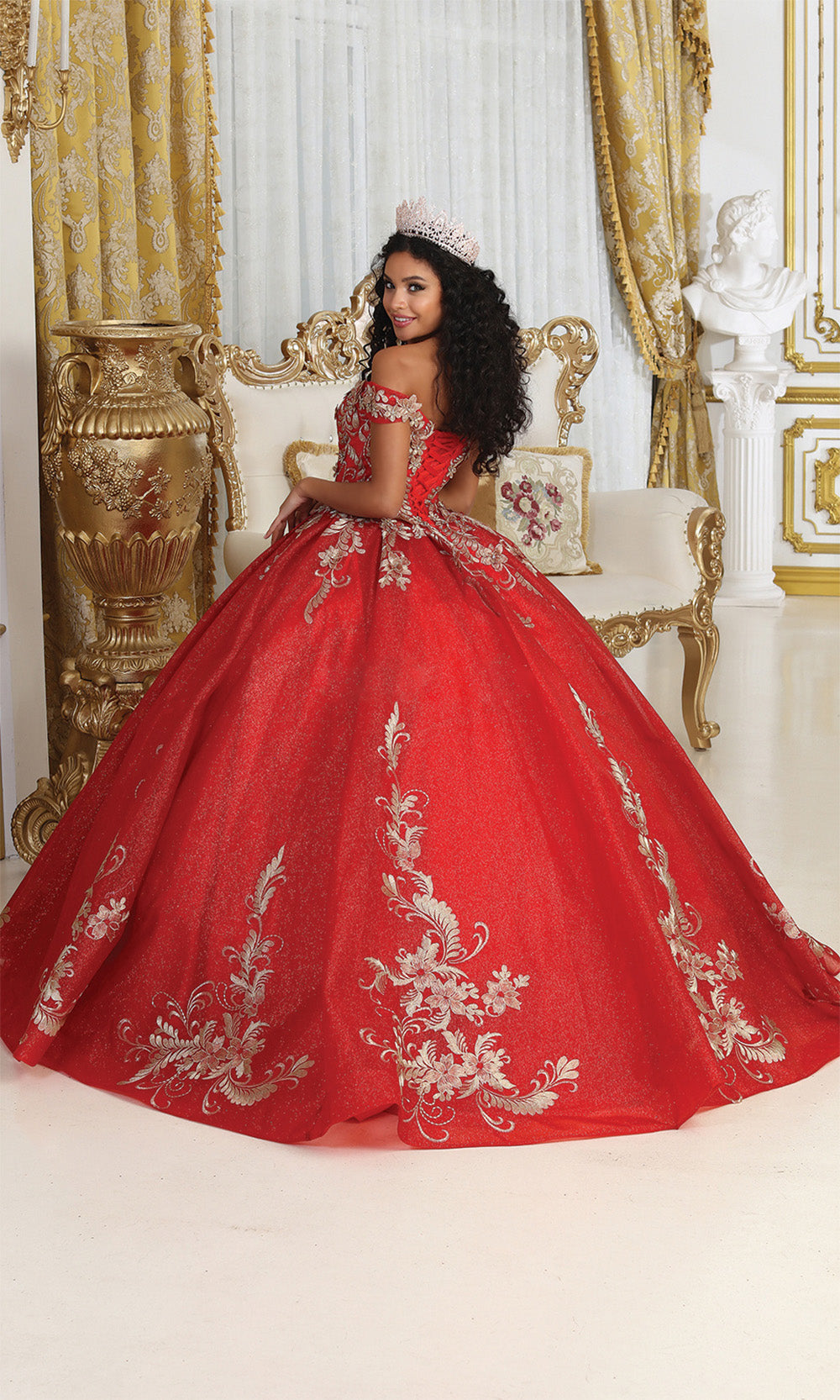 May Queen LK219 Red/Gold